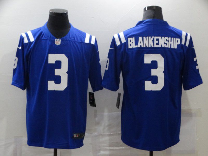 Men Indianapolis Colts #3 Blankenship Blue Nike Vapor Untouchable Limited 2020 NFL Nike Jerseys